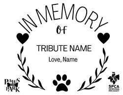 In Memory of Tribute Signs