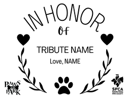 In Honor of Tribute Signs